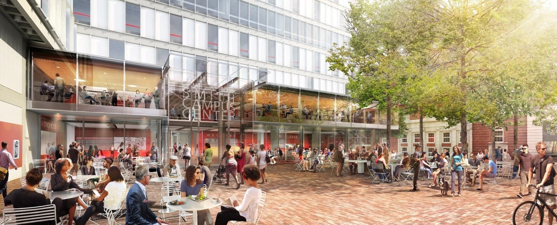Rendering of Smith Campus Center renovations